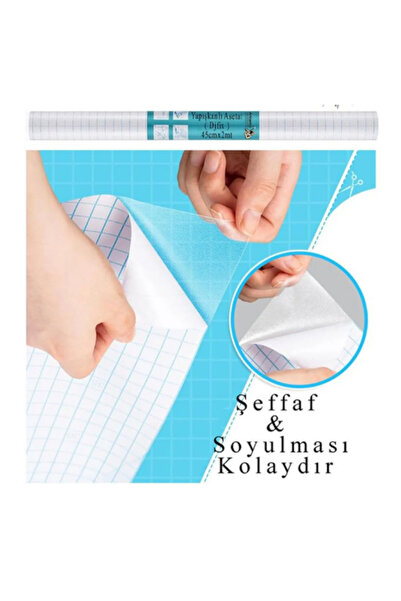 Glanart Dijifix Yapışkanlı Asetat 80micron 2mx45cm şeffaf 1 adet