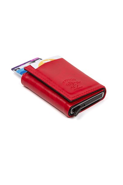 Newish Polo Unisex Vegan Leather Automatic Slide Wallet and Card Holder