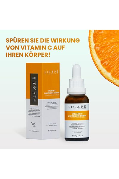 Licape Vitamin-C-Serum 30 ml - Leuchtkraft & Feuchtigkeit für strahlende Haut