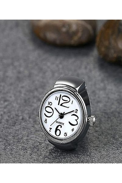 QUARTZ Flexible Ring with Working Clock