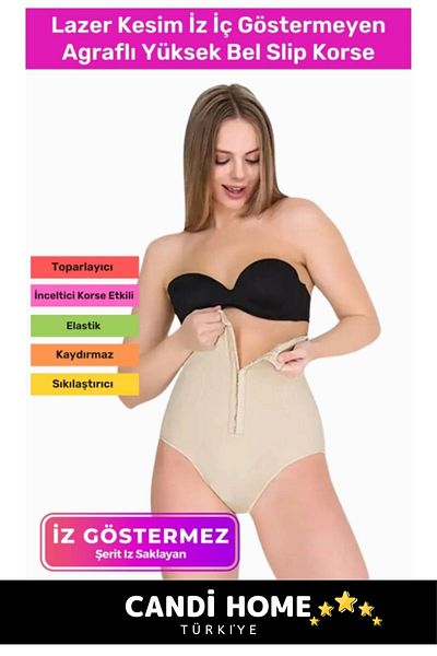 HOBİ CONDİ High Waist Slip Corset - Non Slip Top, Shaping and Tightening