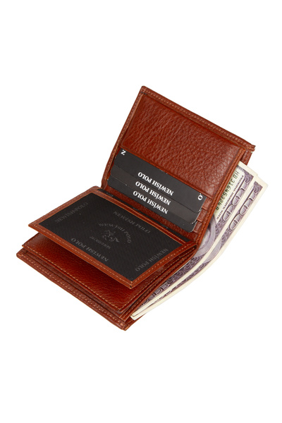 Newish Polo Men's Genuine Leather Wallet and Card Holder