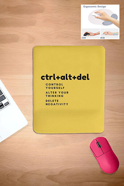 KARMAT Mouse Pad galben, dreptunghiular cu imprimeu , Accesoriu pentru mouse ...