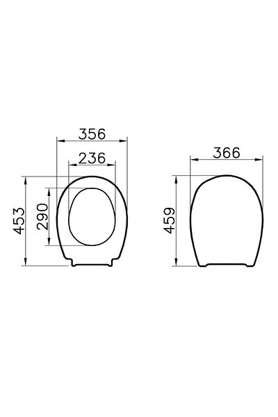 VitrA Capac WC pentru persoane cu nevoi speciale / handicap