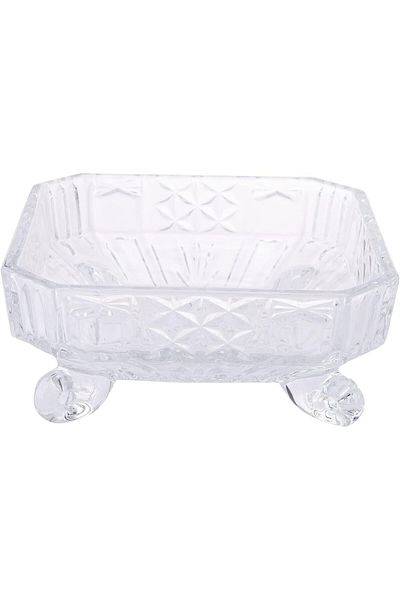AKDC Glass Sugar Pot L(16CM) XW(16CM) XH(19CM) Transparent