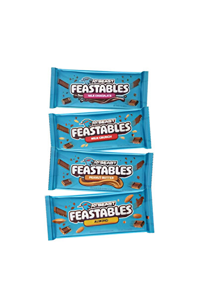 LUMOSMAR Mr.beast Feastables Pack 4 Kıng Size Bar 4X60GR