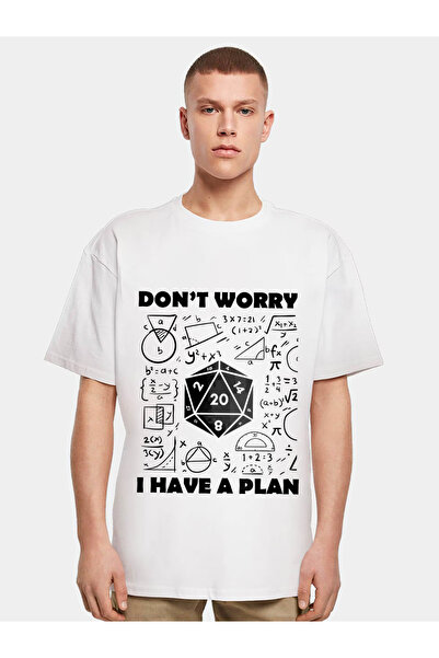 WEARTEX Roleplay Don'T Worry Printed Crew Neck Oversize Basic T-Shirt