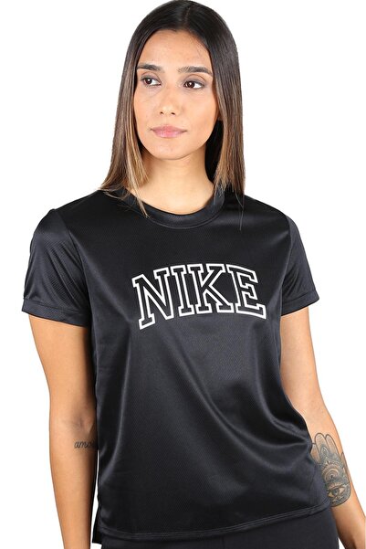 Nike Dri-Fit Swoosh Graphic Running Short-Sleeve Black Women's T-Shirt