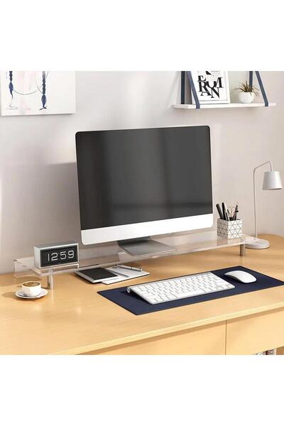 Viyens Monitör Yükseltici Pleksi  37x20x5cm - Şeffaf