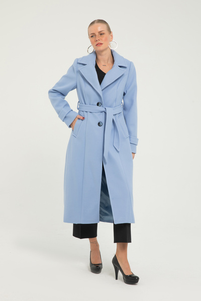 Leylakco Milan Premium Uzun Kaşe Kaban