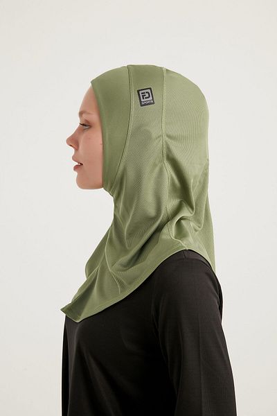 FD SPORTS Pastel Green Kfit-Hijab Sports Bonnet