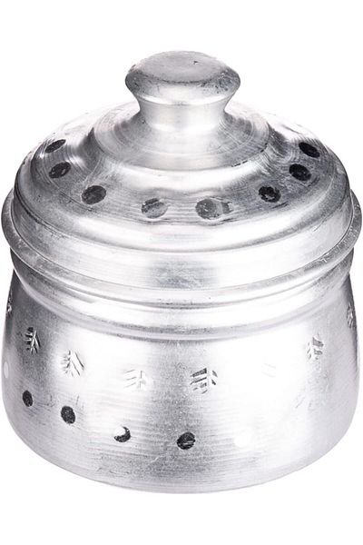 AKDC Steel Pot 9Cm X 9Cm X 7Cm Silver