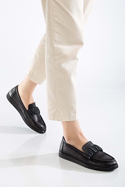 ANALİN SHOES جلد أسود نسائي جنوب - اشتري الآن