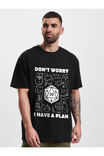 WEARTEX Roleplay Don'T Worry Printed Crew Neck Oversize Basic T-Shirt