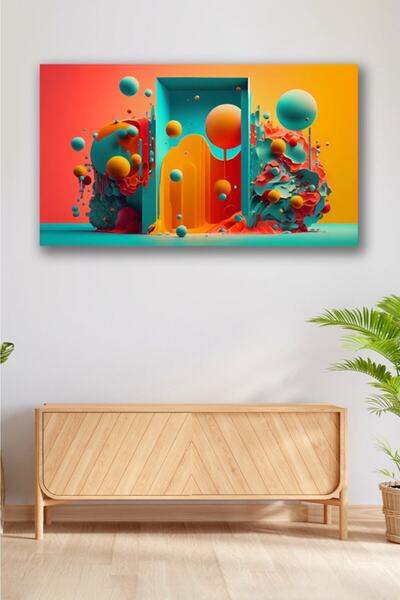 Hediyeler Kapında Alexmuir Rows Dekoratif Kanvas Tablo