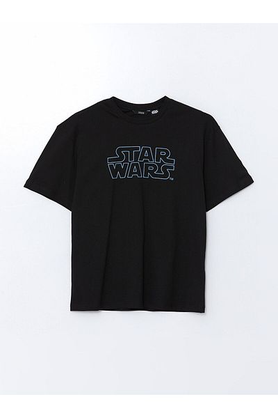 LC Waikiki Ανδρικό μπλουζάκι με στάμπα με λαιμόκοψη Star Wars