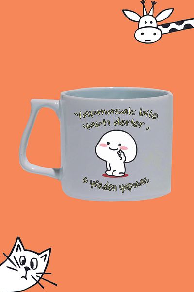 Olympus plus Even if You Don'T Do It Leathers You'Re Gonna Do It Printed White Luxury Mug Bar Cup