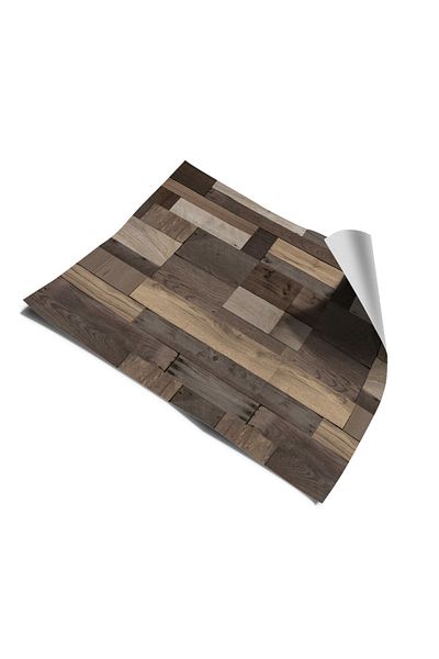 Bigaimaj 60cm X 100cm Folie cu model parchet din lemn cu laminare autoadeziva