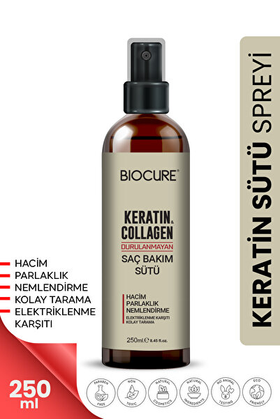 Biocure Saç Bakım Seti 10 Bitki Özlü Bitkisel Şampuan + Keratin Saç Bakım Sütü Collagen Set