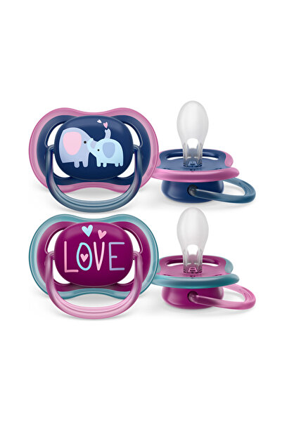 Philips Avent Ultra Air Pacifier x2 Nightime - girl