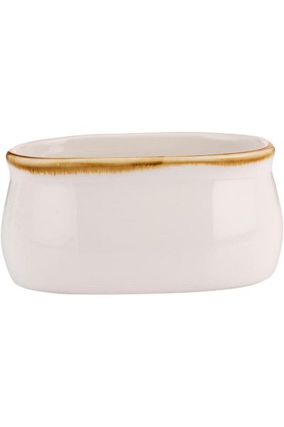 AKDC Hp Ivory Mocha Sugar Pot 6Cm X 9Cm X 5Cm Ivory