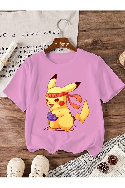 oneagılyazı Tricou oversize pentru copii cu imprimeu PIKAÇU