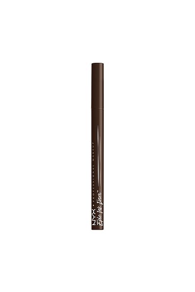 NYX Professional Makeup NYX PROFESSIONAL MAKEUP Epic Ink Liner, Waterproof Liquid Eyeliner - Dark Chocolate, Vegan Formula