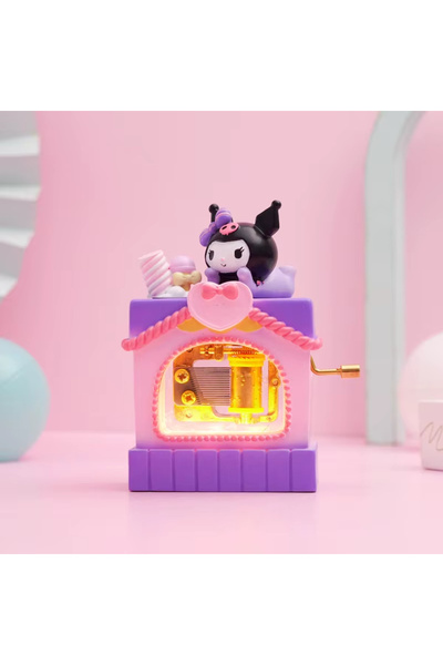 MJ TOYS Cinnamoroll Pompompurin Kuromi  Sevimli Dondurma Arabası Müzik Kutusu