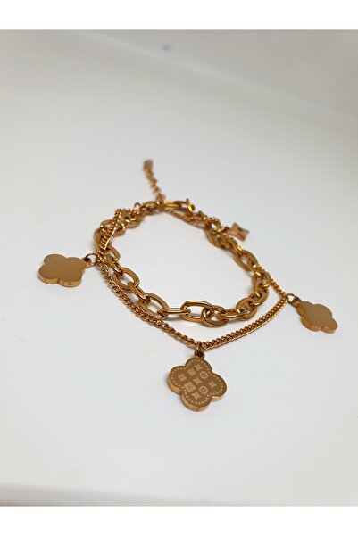mama india alaçatı 1. Grade Quality 316L Surgical Steel Women's Bracelet, Dou...