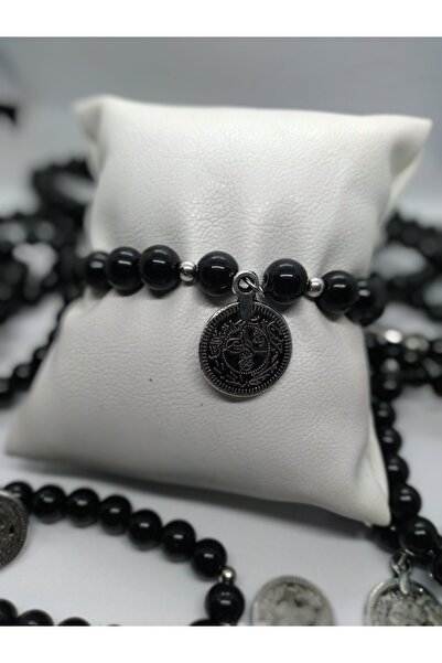 makadi سوار MRYart من الخرز الزجاجي الأسود مع تفاصيل التاج العثماني