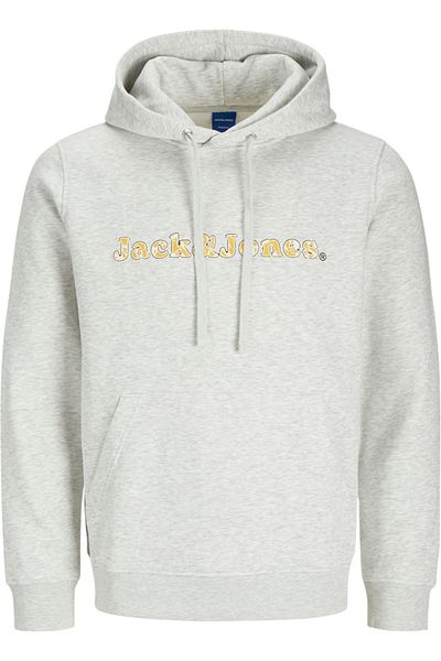 Jack & Jones Hanorac JACK &JONES Split AOP Branding - 12275481-White Melange