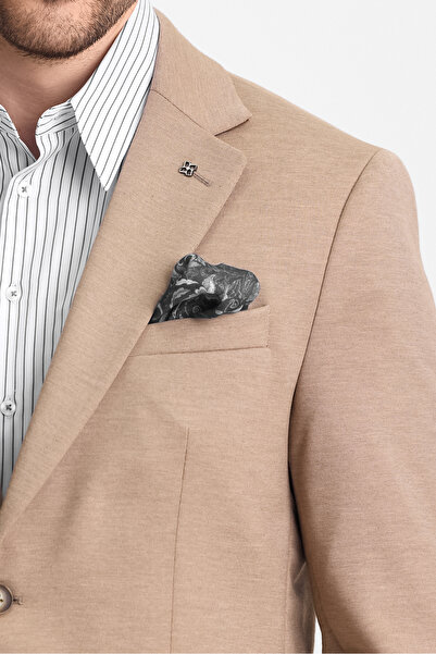 Frappoli Сучасний чоловічий піджак з монокомірним коміром 360 стрейч напівпідкладка