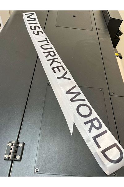imzatasarım Miss Turkey World Miss Universe Ribbon (2 Meters)