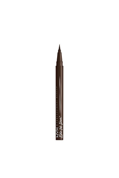 NYX Professional Makeup NYX PROFESSIONAL MAKEUP Epic Ink Liner, Waterproof Liquid Eyeliner - Dark Chocolate, Vegan Formula