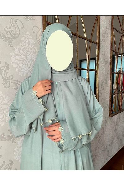 Nimet Abla Butik Hand Embroidered Prayer Dress