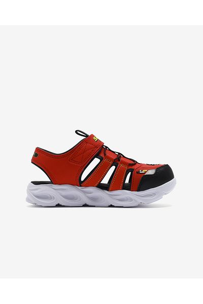 SKECHERS Thermo-Splash - Hydro-Flare velké pánské dětské sandály s červeným světlem 400613 L Rdbk