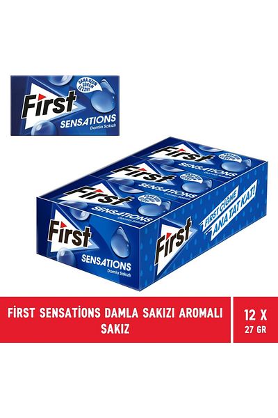 First Sensations Drop Chewing Gum Flavored Chewing Gum 27 Gr - 12 Pieces