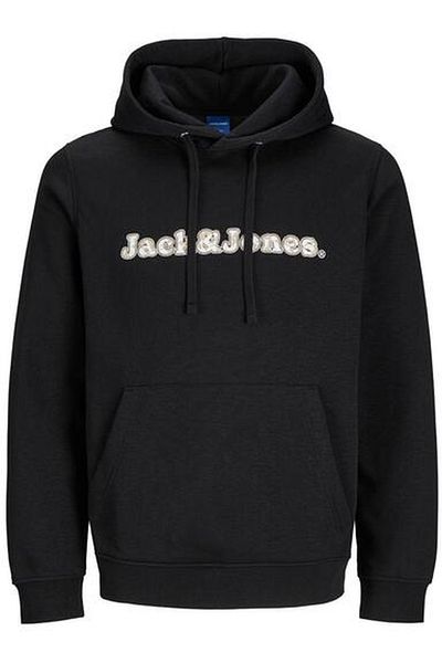 Jack & Jones Hanorac JACK &JONES Split AOP Branding - 12275481-Black
