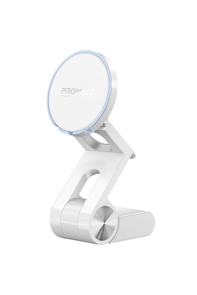 Promate Extendable Phone Mount with Foldable Stand, Ideal for Apple Camera Users, MagSafe Compatibility.