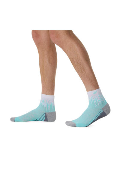 Asics Performance Run Sock Quarter Unisex Mavi Koşu Çorabı 3013a980-401