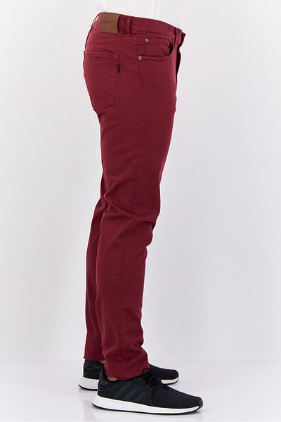 Gant Men Slim Fit Plain Chino Pants, Maroon