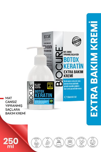 Biocure Botox Keratin Extra Hair Care Cream Hair Botox / Repairing,building,plumping 250ml
