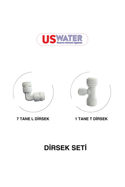 Su Arıtma Cihazı Filtre Dirsek Seti