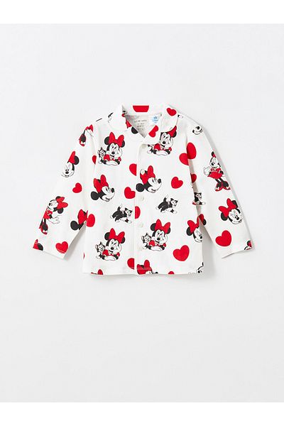 LC Waikiki New Collection Minnie Mouse Printed Baby Girl Pajama Suit City