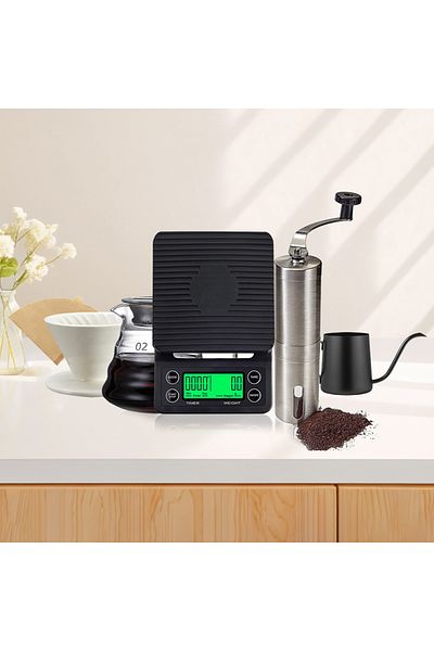 EqiEch V60 Coffee Set,6-Piece Coffee Maker Drip Kit,Professional Hand Drip Coffee Set
