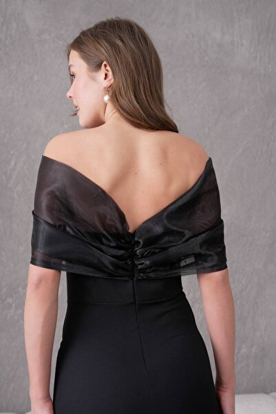 asyadabutik Kadın Balık Model Taş ve Organze Tül Detaylı Söz Elbisesi Abiye