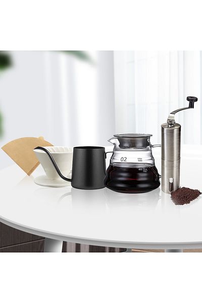 EqiEch V60 Coffee Maker Set,Professional Coffee Brewing Tools,V60 Hand Drip Coffee Set(Set of 5)