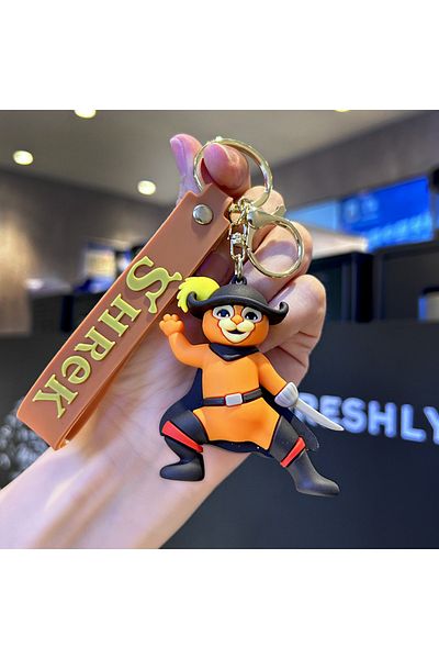 Hot Toys Gold Creative Cartoon Monster Shrek Key Chain Figure Exquisite Couple Backpack Car Hanging Trinkets