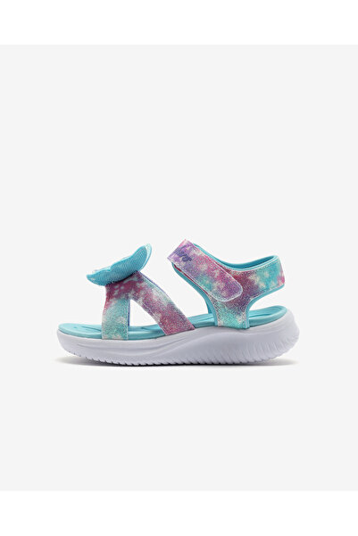 SKECHERS JUMPSTERS SANDAL - BUTTERFLY BRITES Küçük Kız Çocuk Mavi/Multi Işıkl...