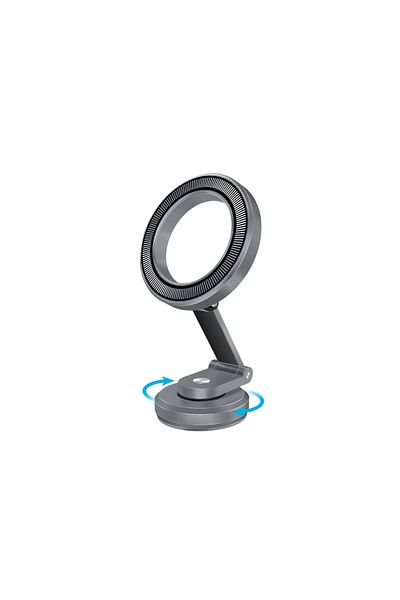 Promate Magnetic Car Phone Holder, Compact 360-Degree Rotatable Dashboard Car Phone Stand .